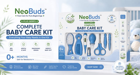 NeoBuds Essential Mini Baby Care Kit | Curated by Pediatricians | Safe For Newborn Grooming & Hygiene Kit for Babies